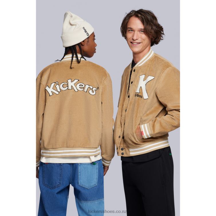 Kickers Unisex Baseball Jacket Beige NPZDR1019