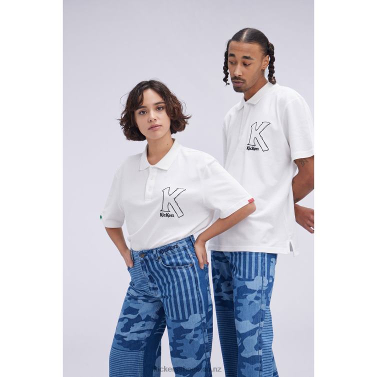 Kickers Unisex Big K Poloshirt Beige NPZDR1046