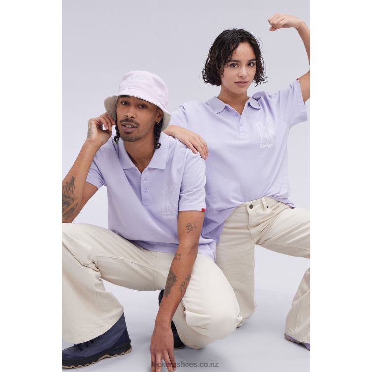 Kickers Unisex Big K Poloshirt Purple NPZDR1047