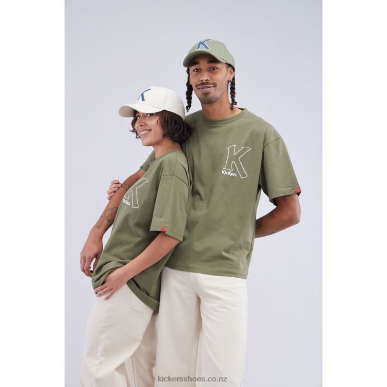 Kickers Unisex Big K T-Shirt Khaki NPZDR1034