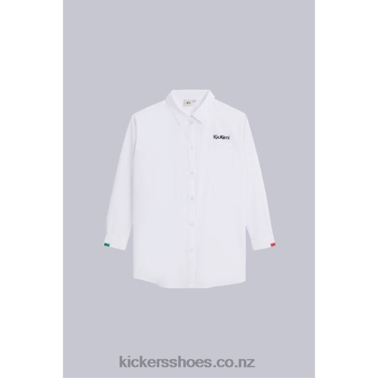 Kickers Unisex Shirt Dress White NPZDR1049