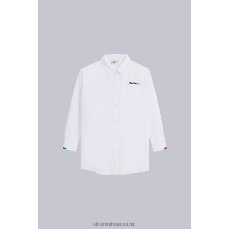Kickers Unisex Shirt Dress White NPZDR1049