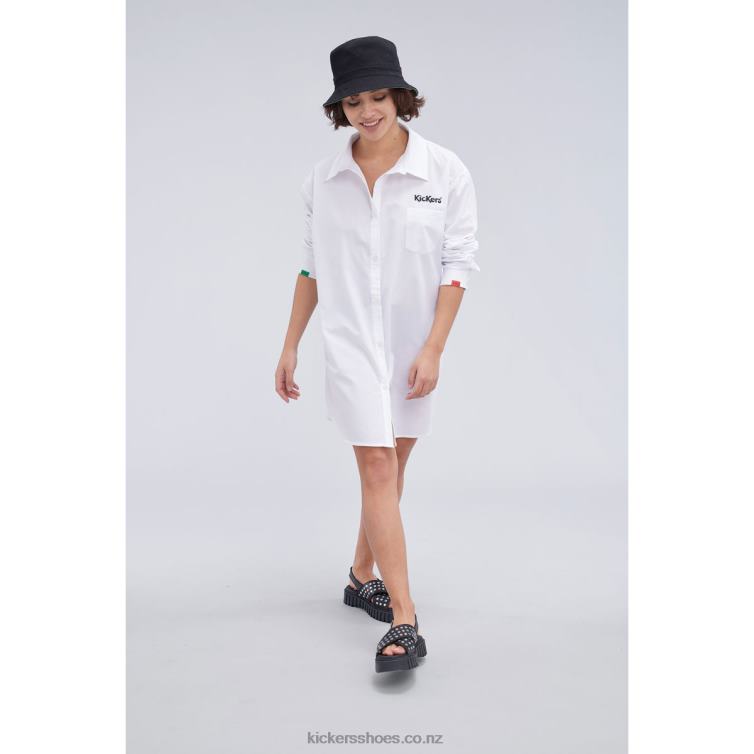 Kickers Unisex Shirt Dress White NPZDR1049