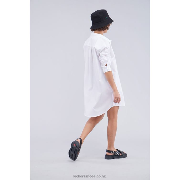 Kickers Unisex Shirt Dress White NPZDR1049