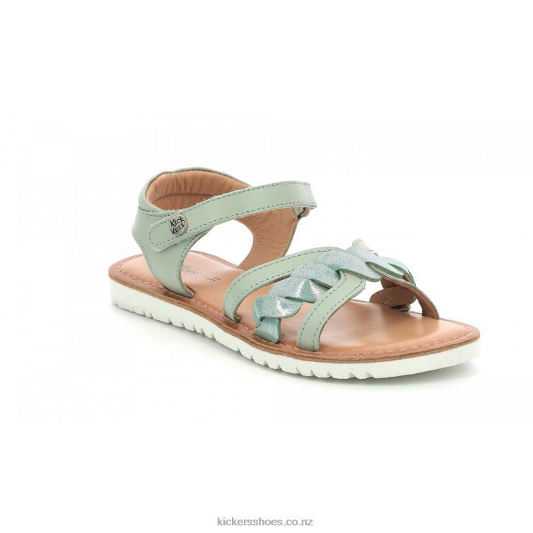 Kickers Kids Betty Green Turquoise Metallize NPZDR414