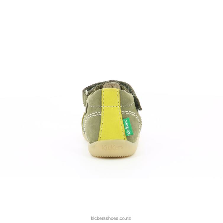 Kickers Kids Bigbazar-2 Green Tricolor NPZDR441