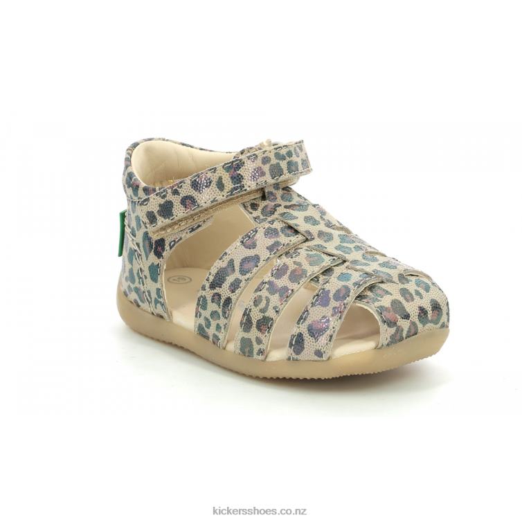 Kickers Kids Bigflo-2 Camel Leopard NPZDR382