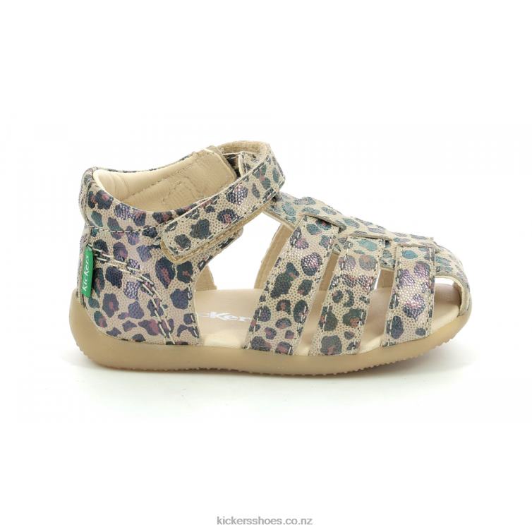 Kickers Kids Bigflo-2 Camel Leopard NPZDR382