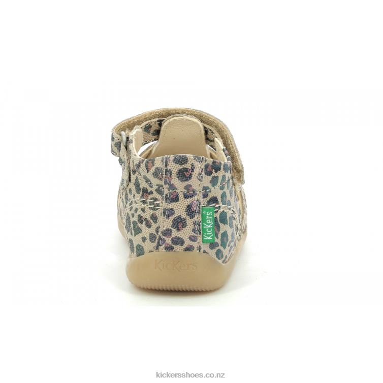 Kickers Kids Bigflo-2 Camel Leopard NPZDR382