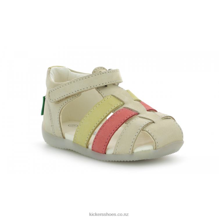 Kickers Kids Bigflo-2 Dark Beige NPZDR383