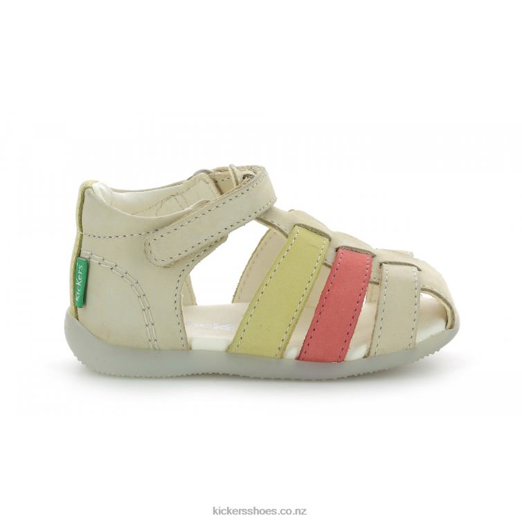 Kickers Kids Bigflo-2 Dark Beige NPZDR383