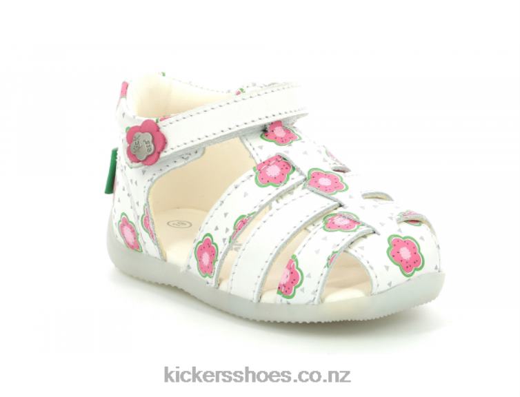 Kickers Kids Bigflo-2 Off White Flower NPZDR403