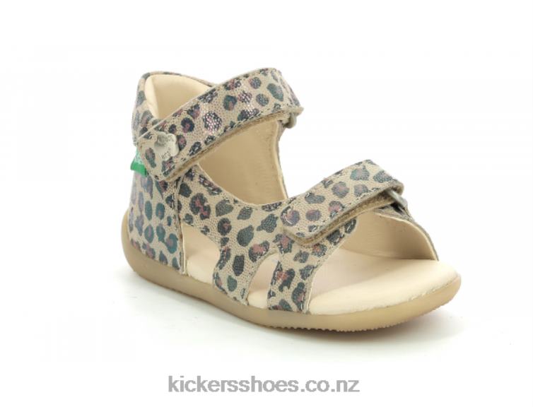 Kickers Kids Binsia-2 Camel Leopard NPZDR376