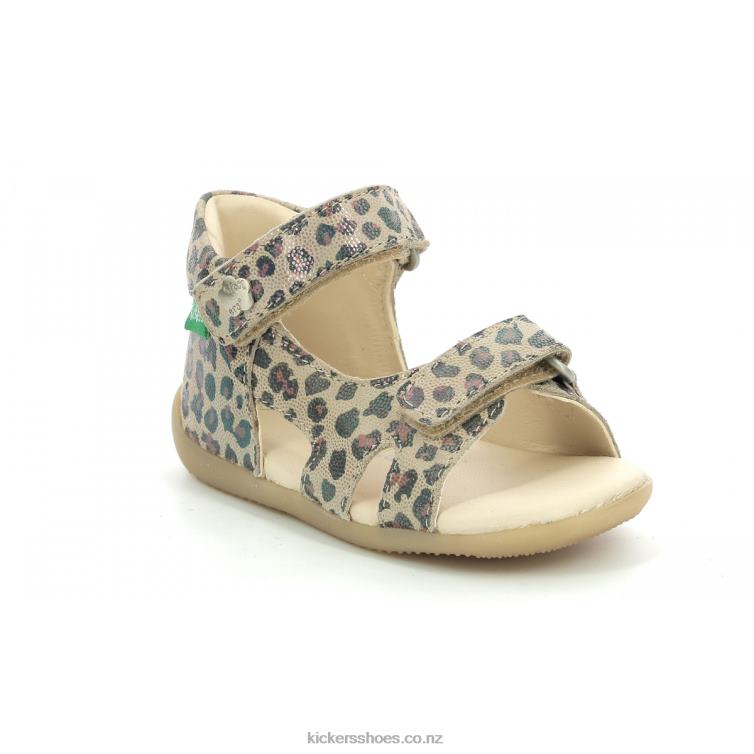 Kickers Kids Binsia-2 Camel Leopard NPZDR376