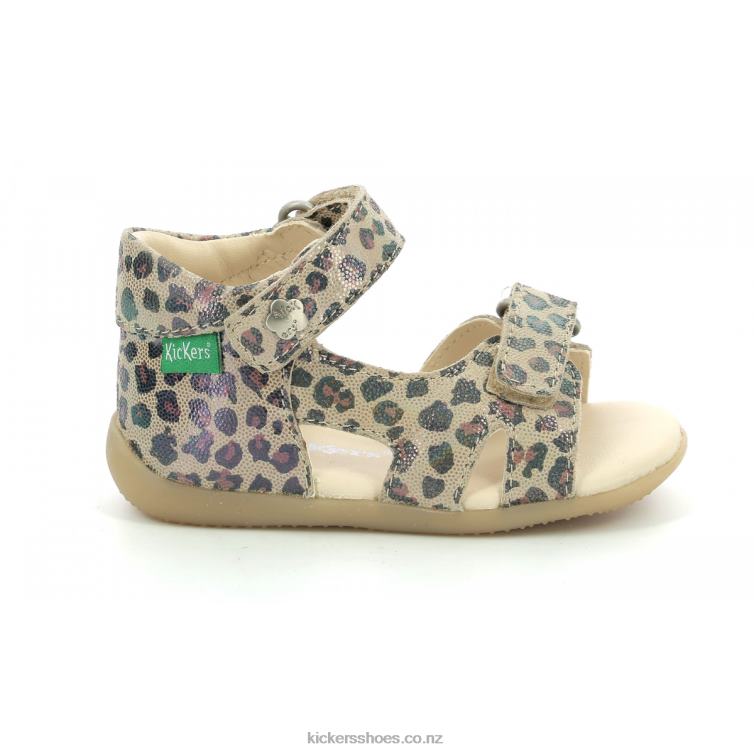 Kickers Kids Binsia-2 Camel Leopard NPZDR376