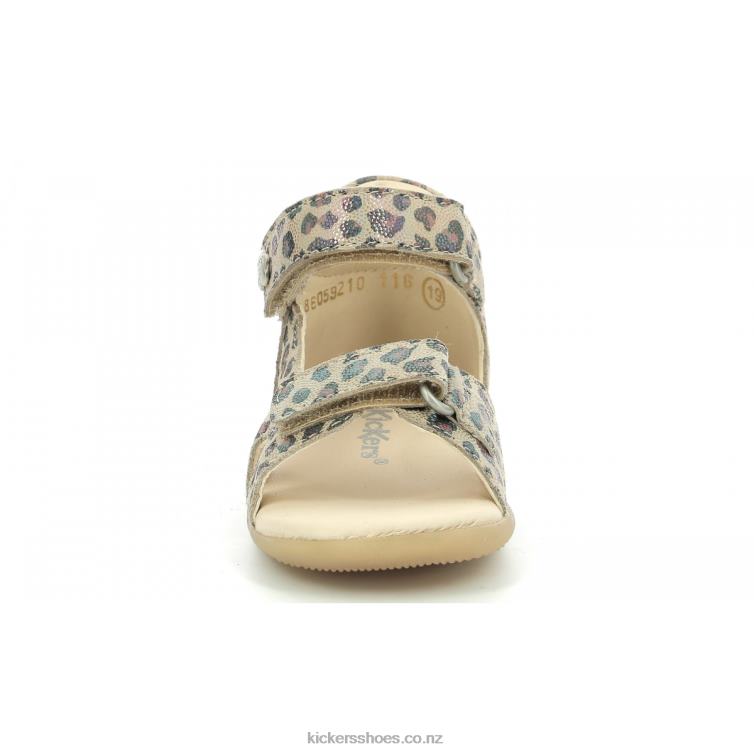 Kickers Kids Binsia-2 Camel Leopard NPZDR376