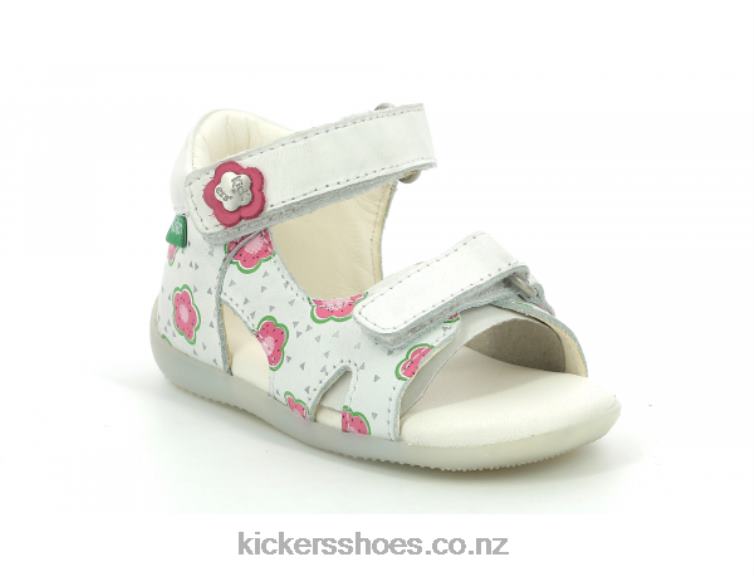 Kickers Kids Binsia-2 Off White Flower NPZDR378