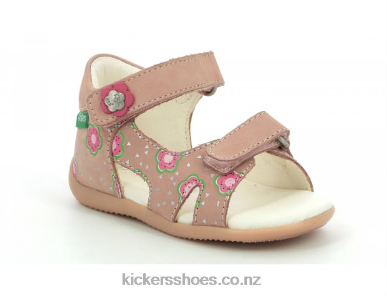 Kickers Kids Binsia-2 Pink Flower NPZDR381