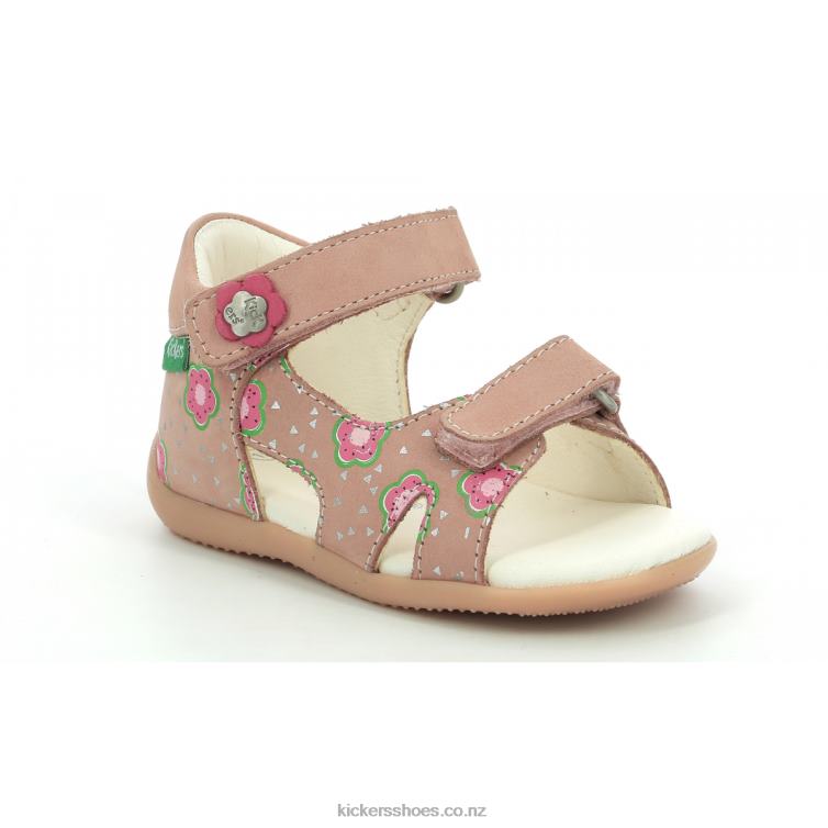 Kickers Kids Binsia-2 Pink Flower NPZDR381