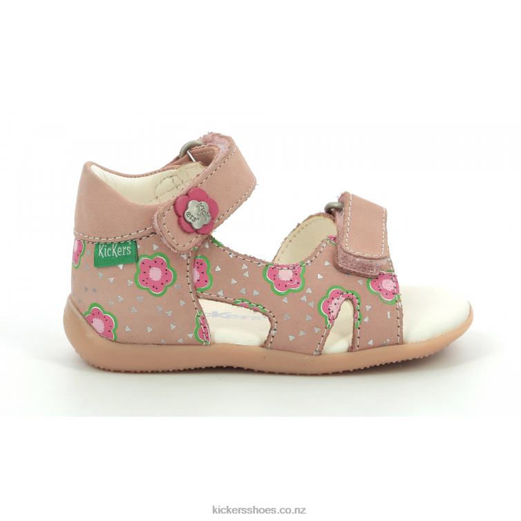 Kickers Kids Binsia-2 Pink Flower NPZDR381