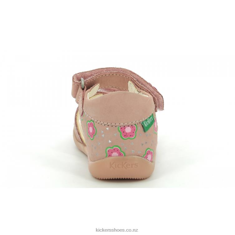 Kickers Kids Binsia-2 Pink Flower NPZDR381