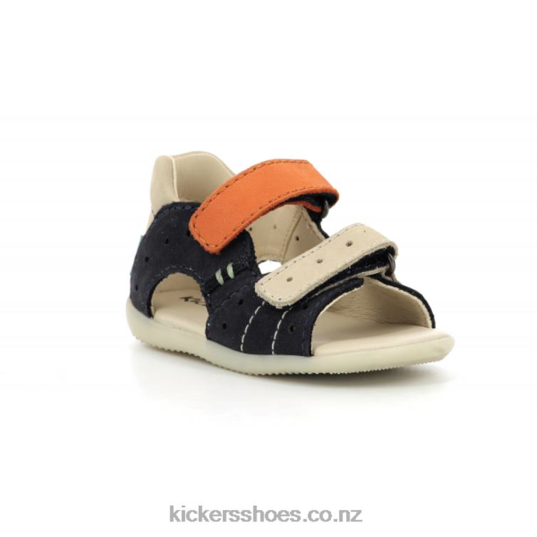 Kickers Kids Boping-2 Navy Beige Orange NPZDR434