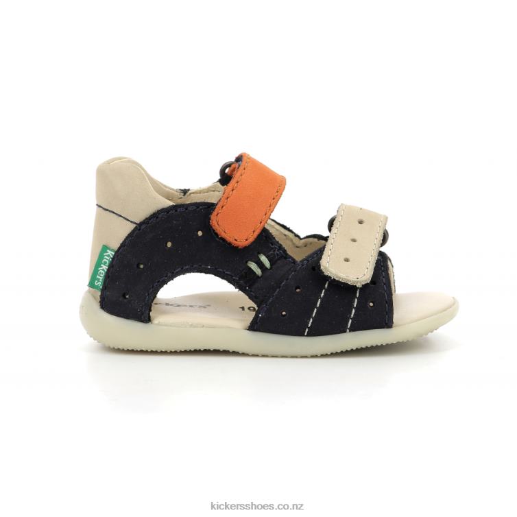 Kickers Kids Boping-2 Navy Beige Orange NPZDR434