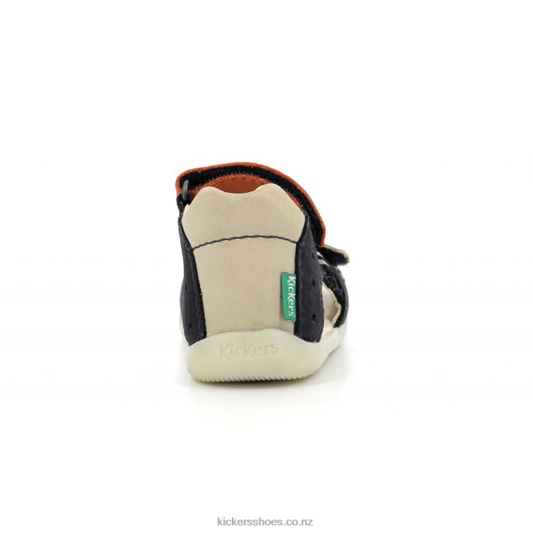 Kickers Kids Boping-2 Navy Beige Orange NPZDR434