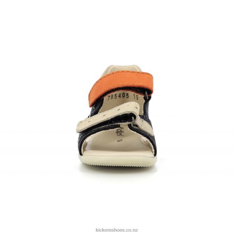 Kickers Kids Boping-2 Navy Beige Orange NPZDR434