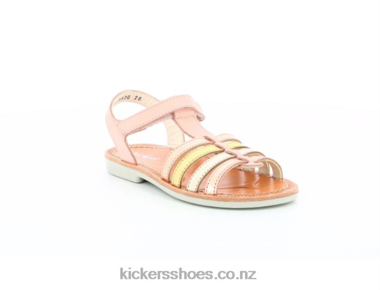 Kickers Kids Cosmetick Pink Metallised Gold NPZDR482