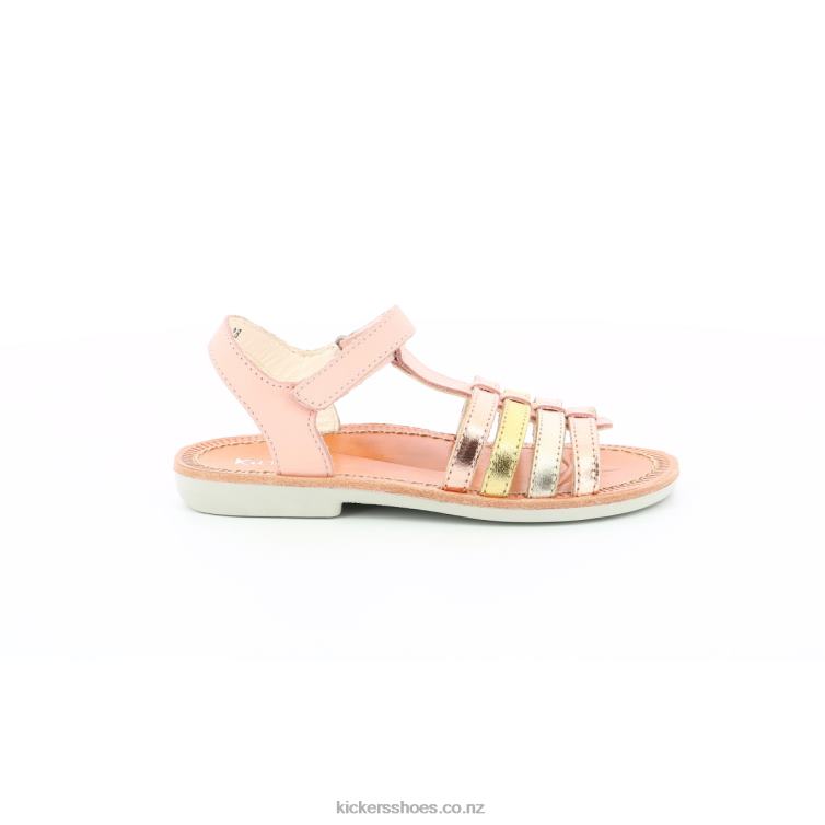 Kickers Kids Cosmetick Pink Metallised Gold NPZDR482