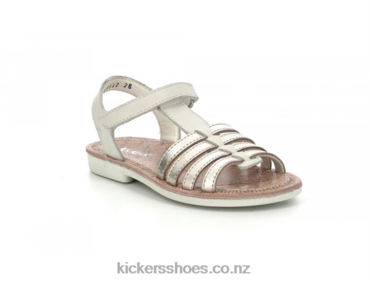 Kickers Kids Cosmetick White Gold NPZDR484