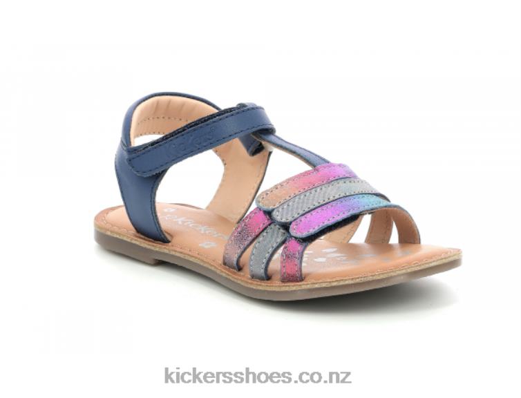 Kickers Kids Diamanto Dark Blue Metallized NPZDR400