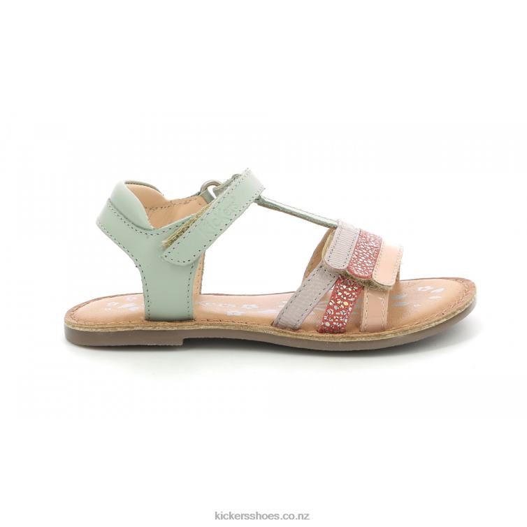 Kickers Kids Diamanto Light Green Pink Purple NPZDR425