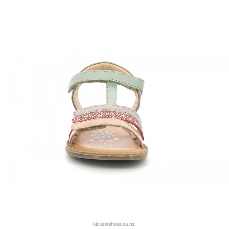 Kickers Kids Diamanto Light Green Pink Purple NPZDR425