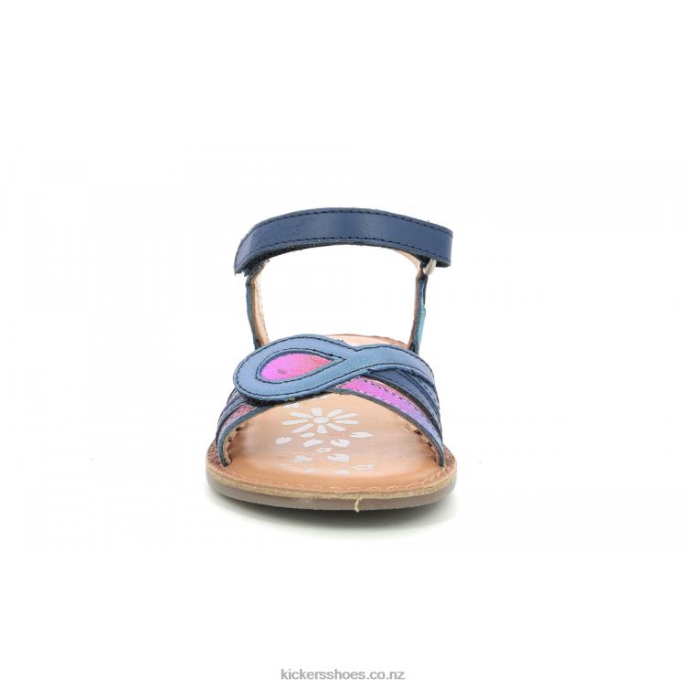 Kickers Kids Disposa Dark Blue Metallized NPZDR472