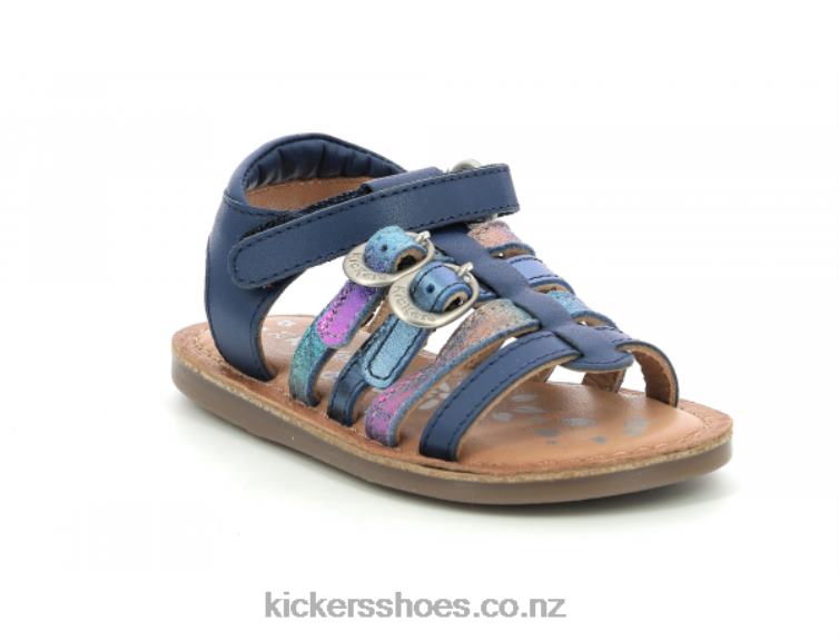 Kickers Kids Diveta Dark Blue Metallized NPZDR430