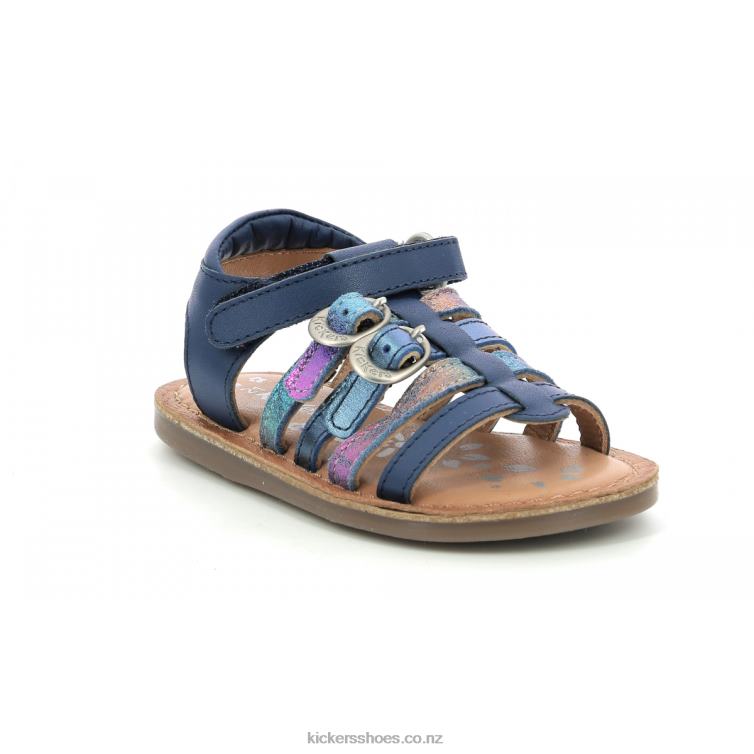 Kickers Kids Diveta Dark Blue Metallized NPZDR430