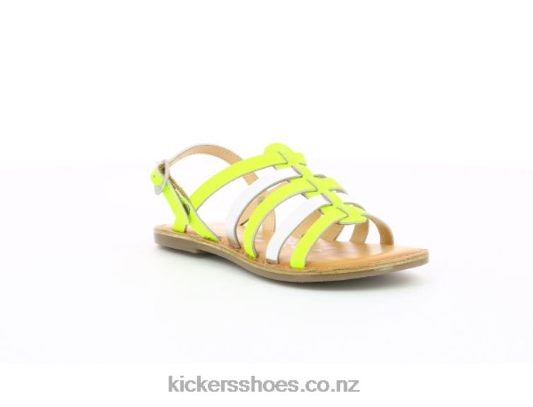 Kickers Kids Dixon Yellow Neon Silver NPZDR408