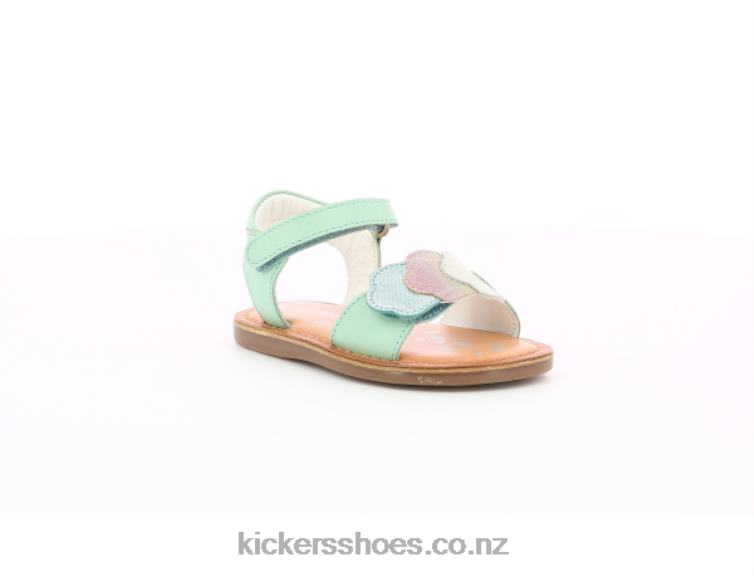 Kickers Kids Dyastar Green Orange Silver NPZDR474