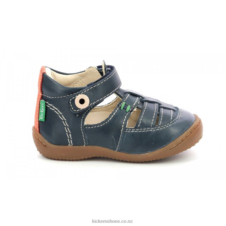 Kickers Kids Gakick Navy Orange NPZDR427