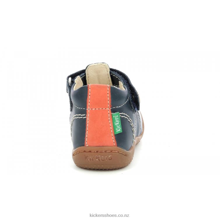 Kickers Kids Gakick Navy Orange NPZDR427
