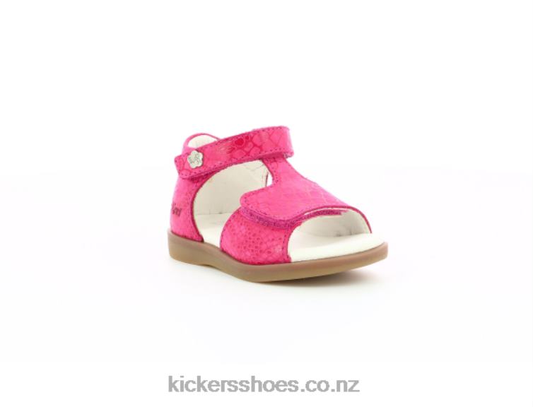 Kickers Kids Giusticia Pink Printed Reptile NPZDR463