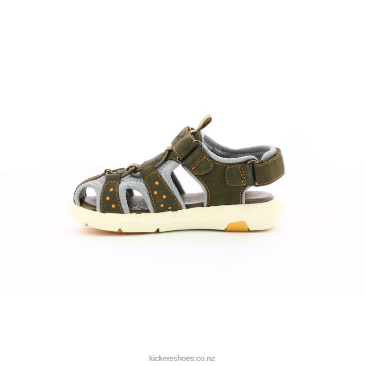 Kickers Kids Jumange Khaki Yellow NPZDR493