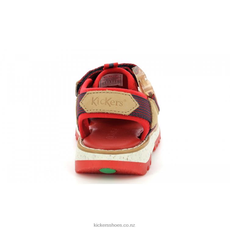 Kickers Kids Kickclic Red Navy NPZDR451