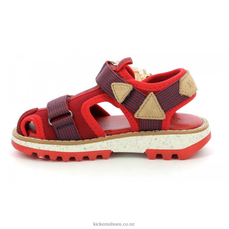 Kickers Kids Kickclic Red Navy NPZDR451