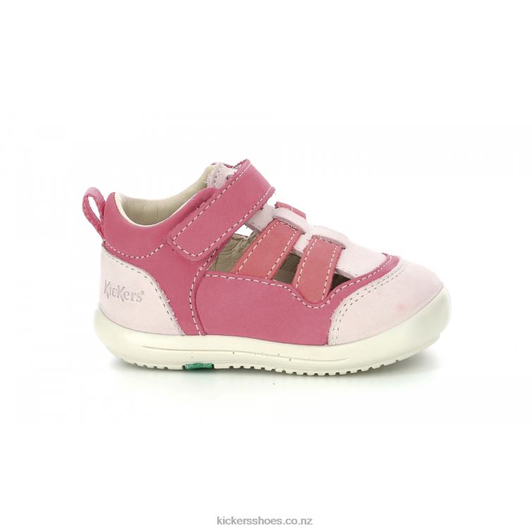 Kickers Kids Klony Pink Tricolor NPZDR420