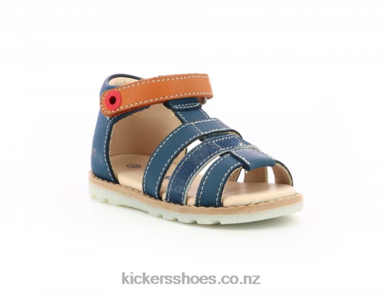 Kickers Kids Noopi Navy Camel NPZDR455