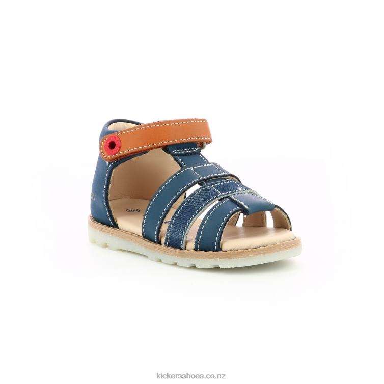 Kickers Kids Noopi Navy Camel NPZDR455