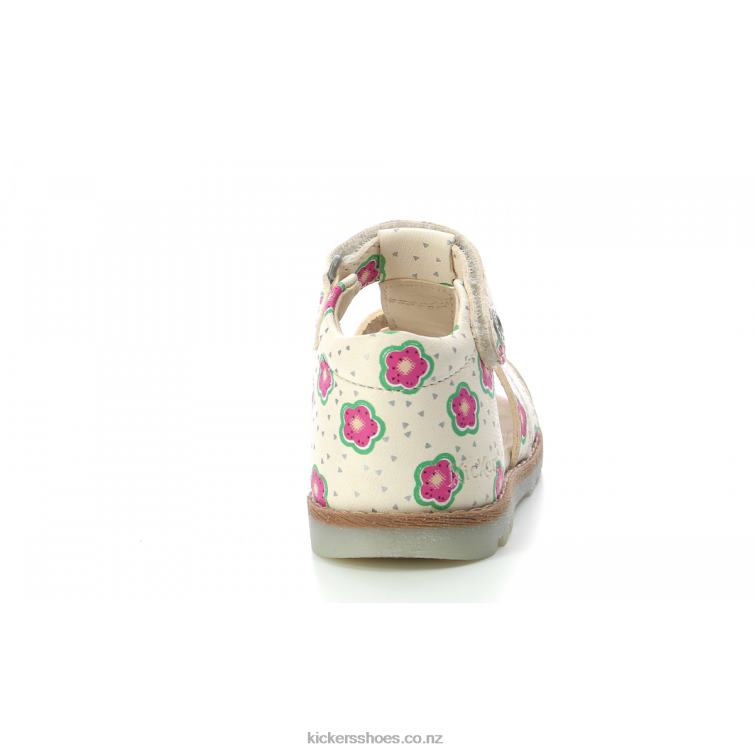 Kickers Kids Noopi Off White Flower NPZDR388